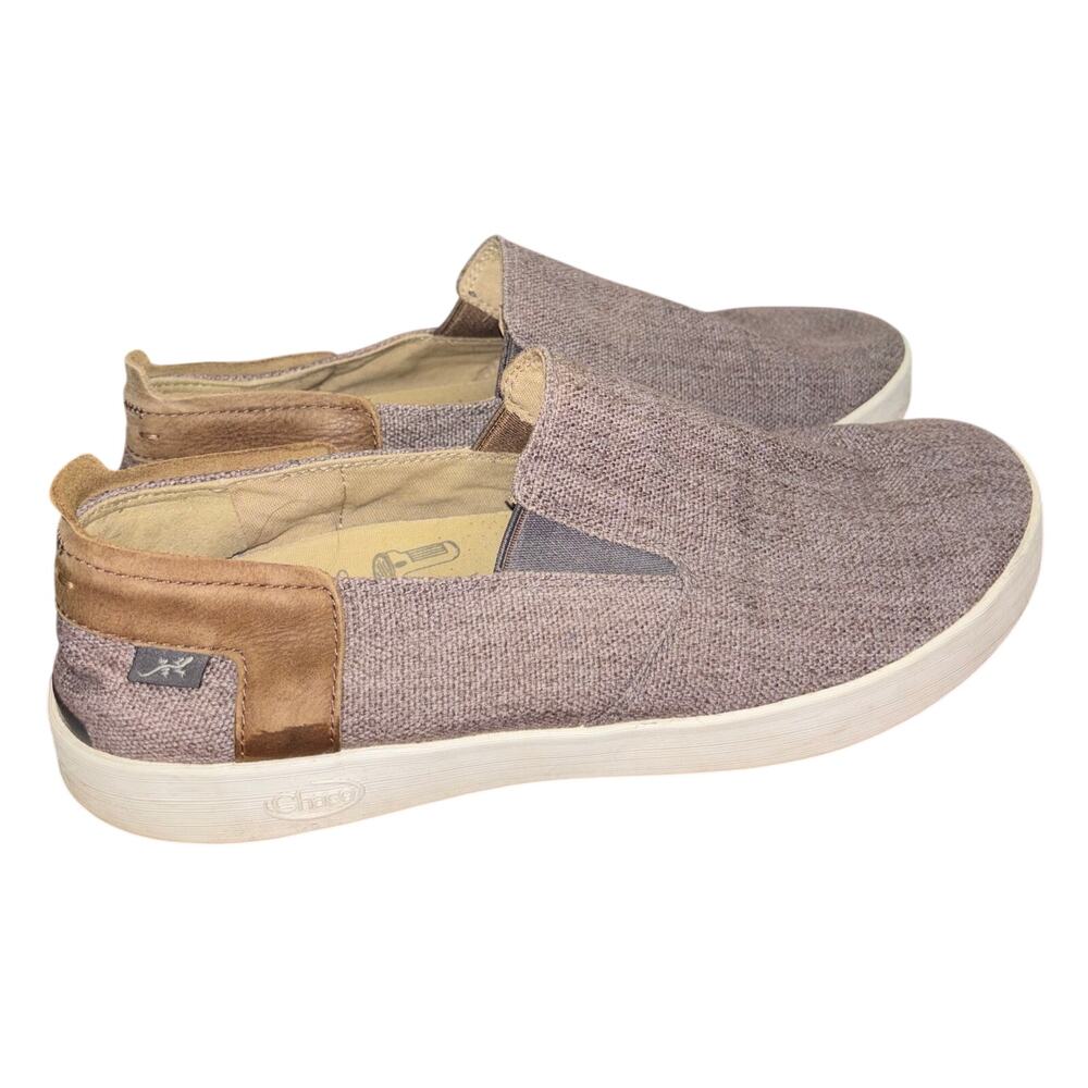 Chaco Men's Davis brown canvas slip-on shoes (size 10)